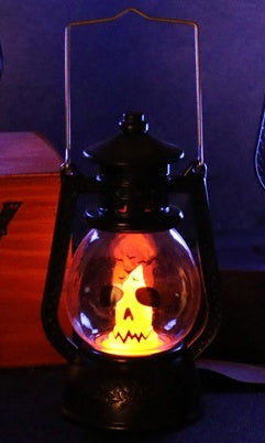 Halloween Hanging LED Lamp | Vintage Ghost & Spider Decoration Light