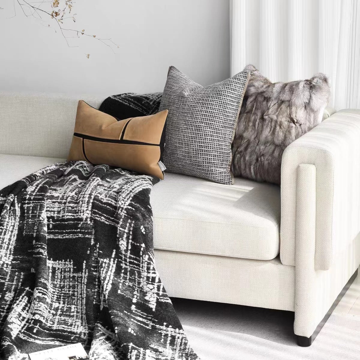 Model Room Tailstock Towel and Couch Cover