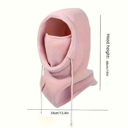 Women's Stretchy Fleece Windproof Ski Mask Neck Gaiter For Cycling, Winter Warm Neck Warmer With Ear Protection For Women And Men