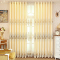 Elegant Thread Embroidery Semi-Transparent Drapes