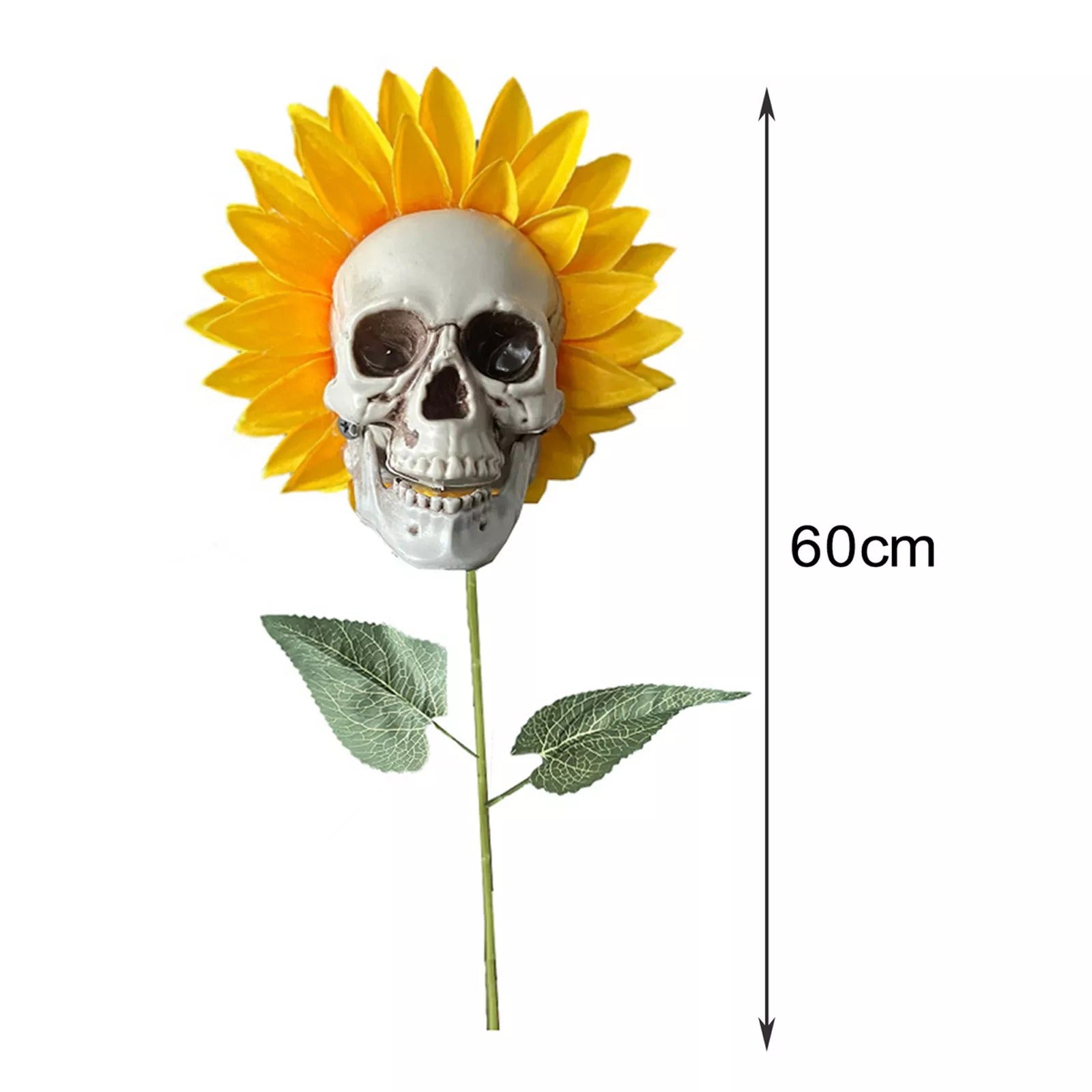 HALLOWEEN DECOR SKULL SUNFLOWERS
