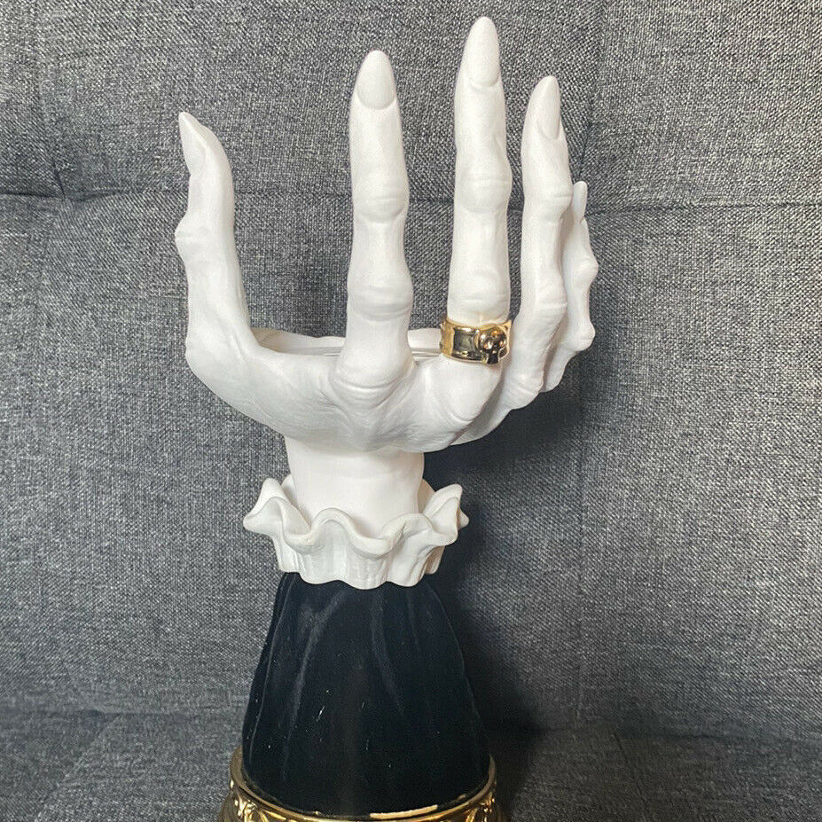Halloween Palm Candle Holder | Witch Hand Tray Decoration for Home Decor