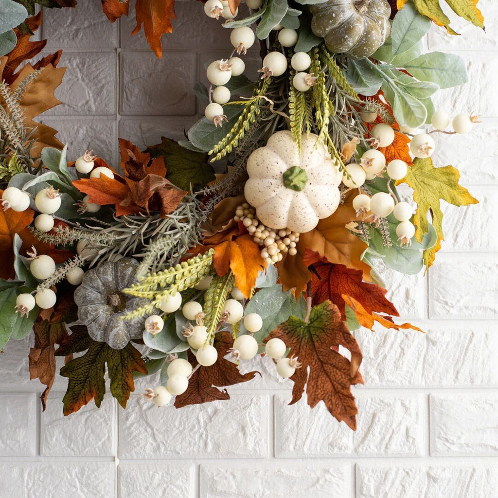 Autumn Pumpkin Leaf Garland | Halloween & Thanksgiving Home Decoration