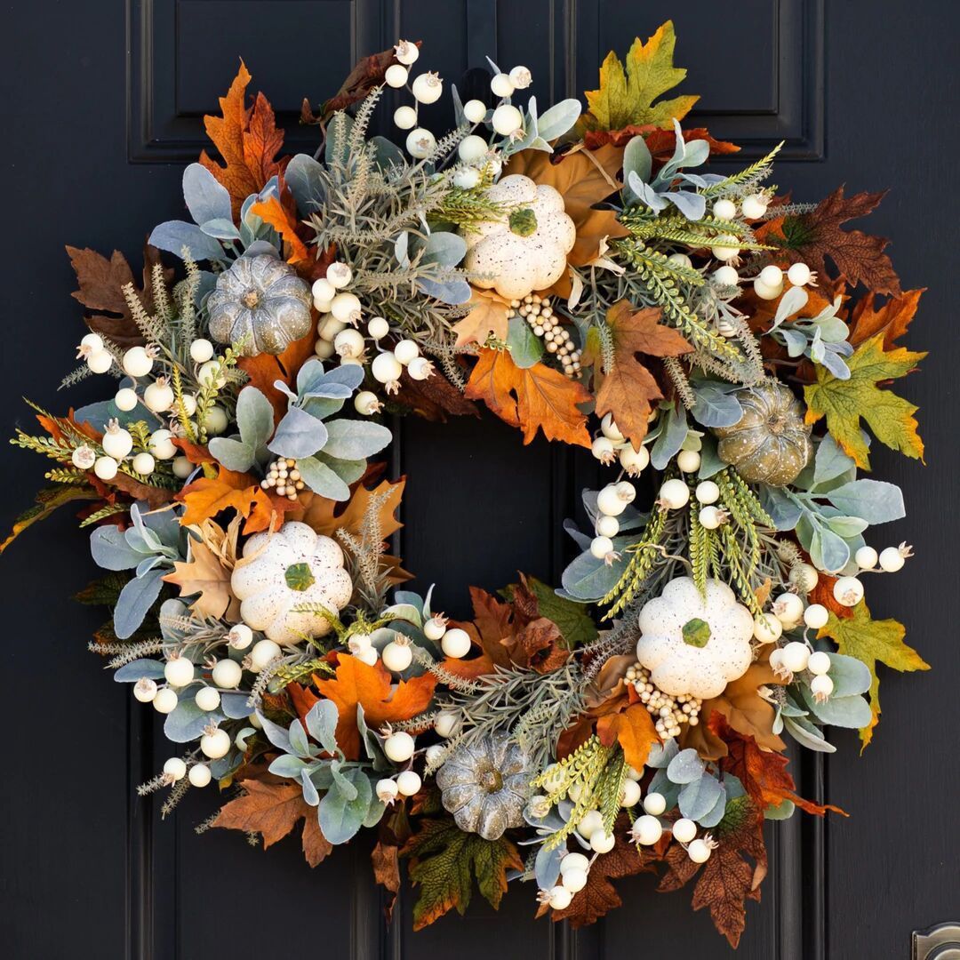 Autumn Pumpkin Leaf Garland | Halloween & Thanksgiving Home Decoration