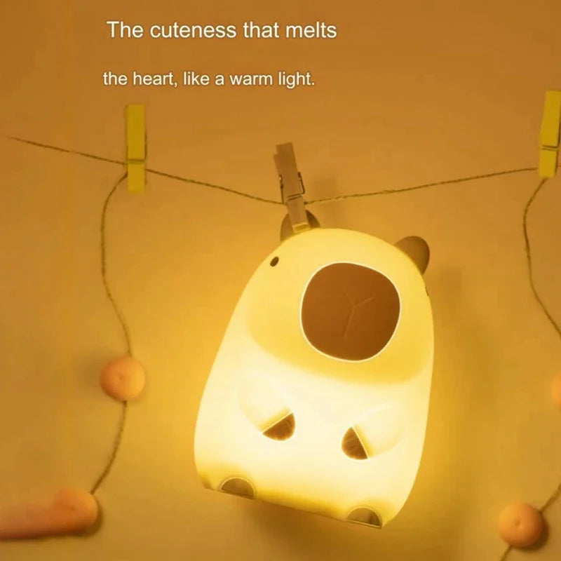 Cute Capybara LED Night Light