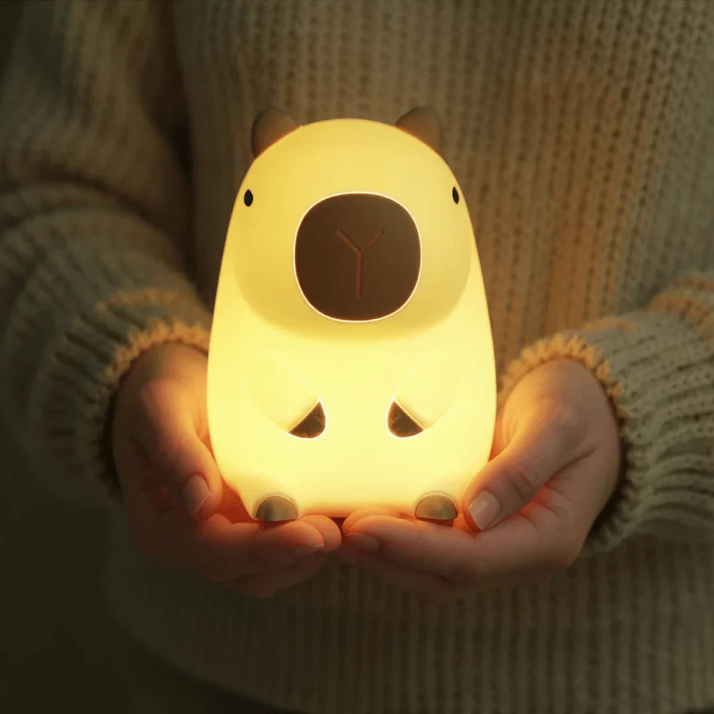 Capybara Squishy Night Light - Perfect Gift